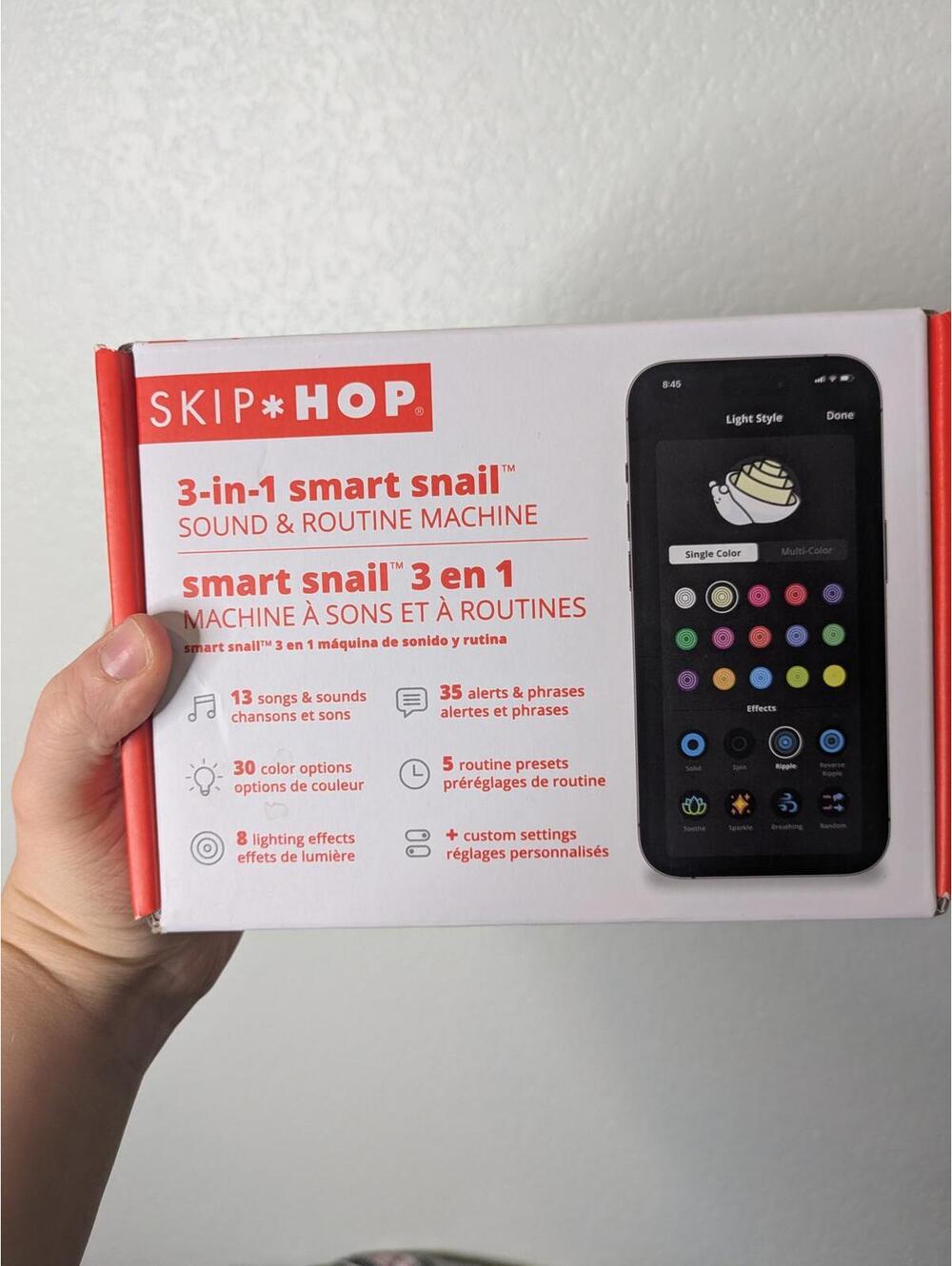 Skip Hop 3-in-1 Smart Snail Sound Machine & Nightlight Baby Sleep Trainer - Picture 3 of 3